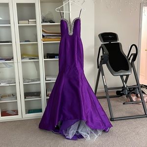 Jovani off shoulder Purple Gown